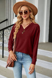 LLYGE 2023 Autumn New Fall Outfit  V-Neck Long Sleeve Blouse