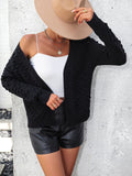 LLYGE Early Autumn New Open Front Long Sleeve Cardigan