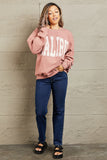 LLYGE 2023 Autumn New Fall Outfit Sweet Claire "Malibu" Oversized Crewneck Sweatshirt