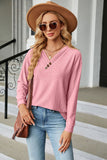 LLYGE 2023 Autumn New Fall Outfit  V-Neck Long Sleeve Blouse