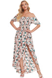 LLYGE Floral Off-Shoulder Slit Maxi Dress